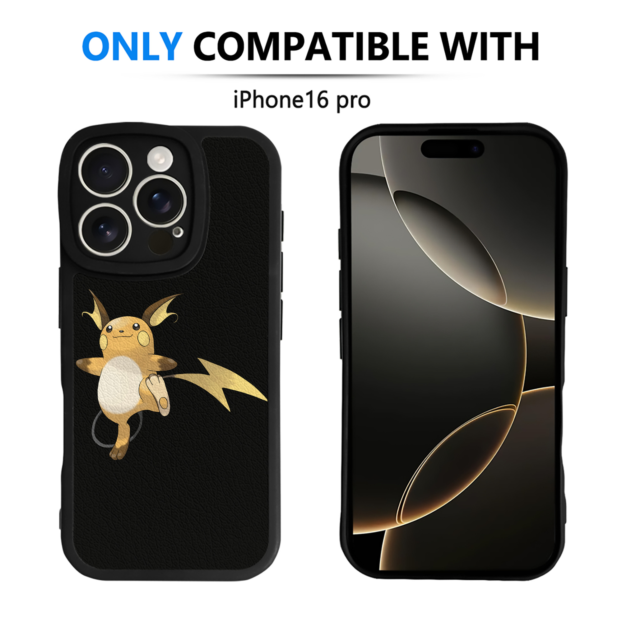 （画像用） ポケットモンスター Pokémon 【iPhone 16シリーズ対応】シリコンスマホケース（レザー調） 材質：シリコン